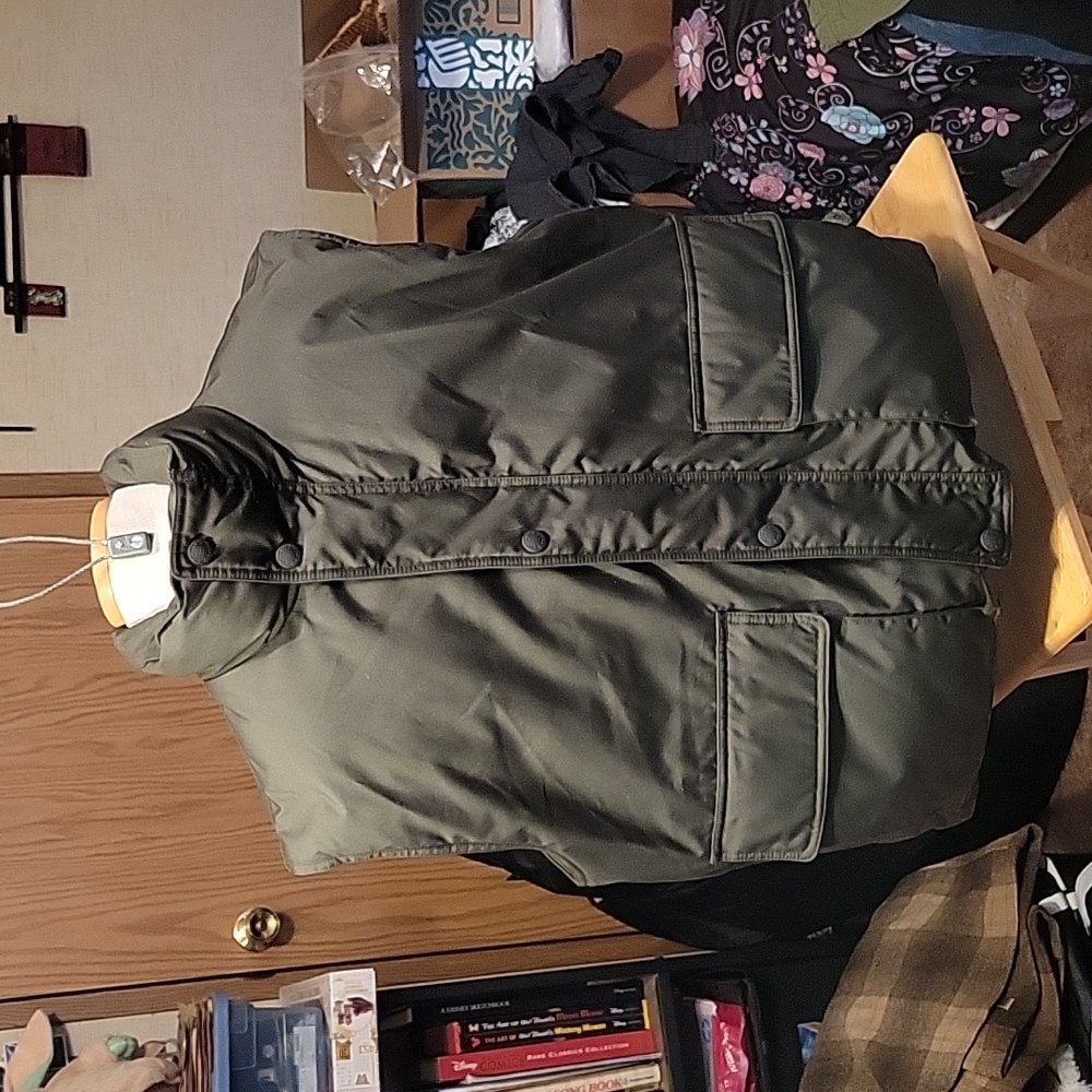 Cabela's premier northern goose down dark green vest